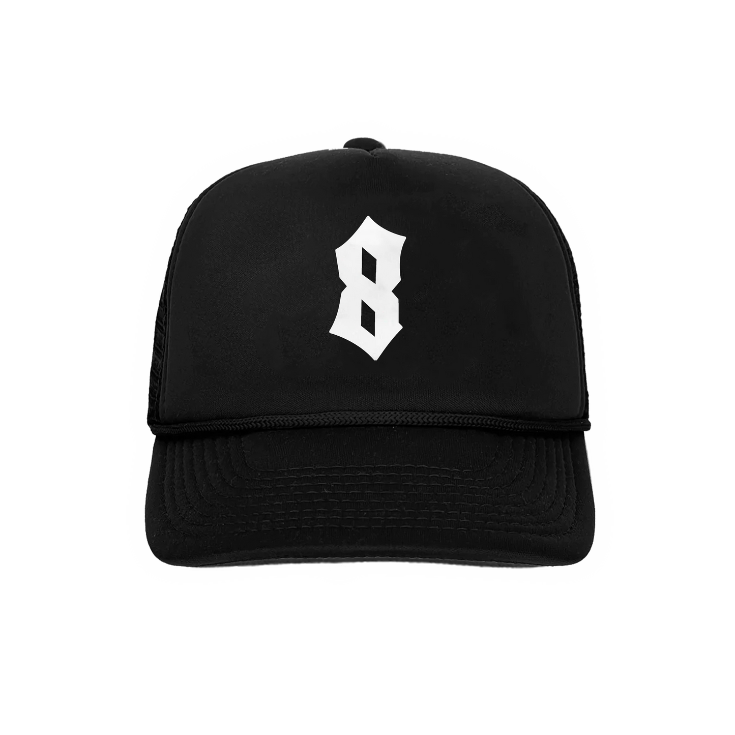 Panda Trucker Cap - Black