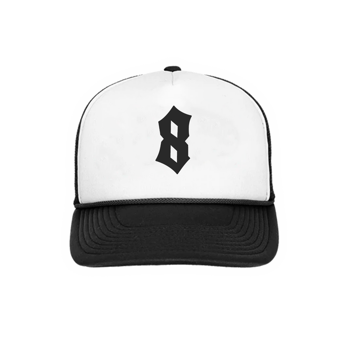 Panda Trucker Cap - Black & White