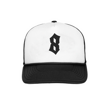 Panda Trucker Cap - Black & White